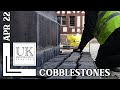 Traditional Paving Laying Stone Cobbles By Hand Mastering Bedding And Jointing