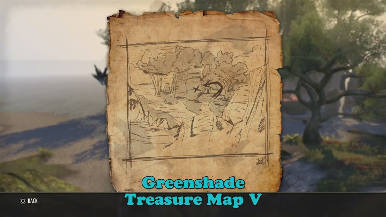 ESO Greenshade Treasure Map V, Location, The Elder Scrolls Online, Treasure Map 5
