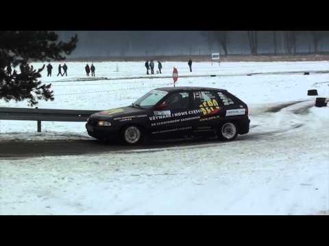 Zimowy Sprint Tychy 15.12.12 - Rafał Telega Jakub Pasternak Opel Astra 1.8 GSI