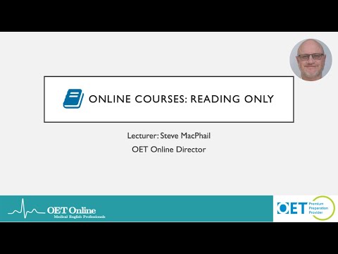 OET Online Reading Course Options
