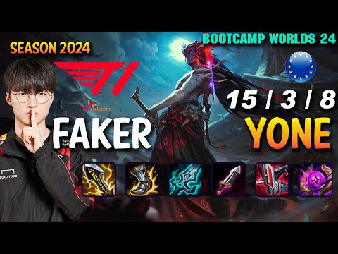 T1 Faker YONE vs KATARINA Mid - Patch 14.19 EUW Ranked WORLDS 2024 | lolrec