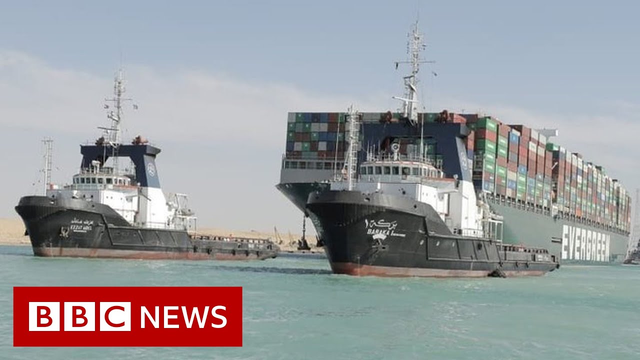 Suez Canal reopens after giant stranded ship is freed - BBC News