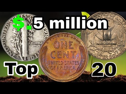 Top 20 Quarter Dollar,One cent and mercury Dime list of Super Rare Coins