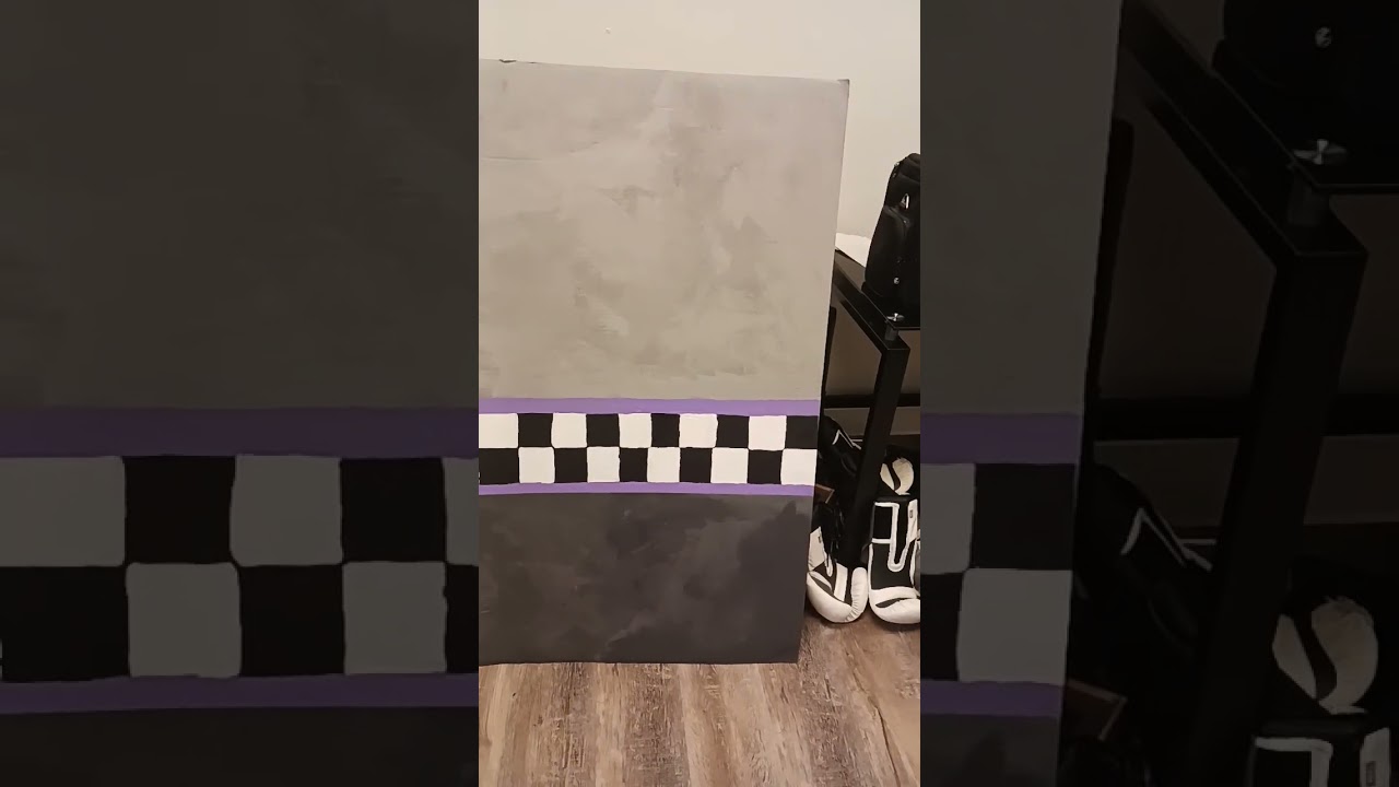 The wall is done! Stay tuned!!! #fnaf #artsandcrafts #diy