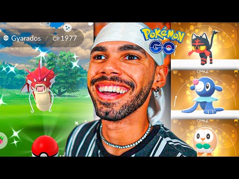 ENCONTREI UM GYRADOS SHINY E A NOVA GERAÇÃO DE ALOLAN - POKÉMON GO | Cris |