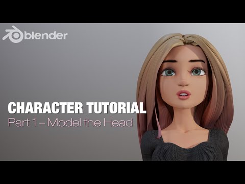 Blender Complete Character Tutorial  - Part1 - Modeling the Head