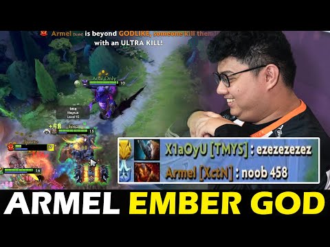 ARMEL EMBER GOD - DESTROY MORPH SHAKER COMBO | DOTA 2 Gameplay