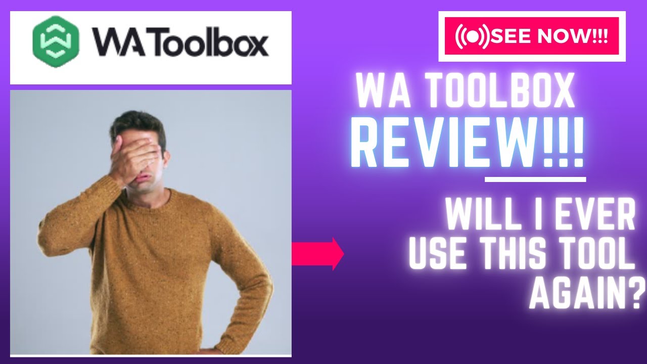 WA Toolbox Review-Will I Ever Use This Tool Again ? YES Or NO??See(Check Before use)