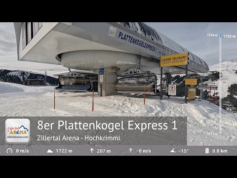 Plattenkogel Express 1 Full Ride - Zillertal Arena | Built by Doppelmayr in 2003