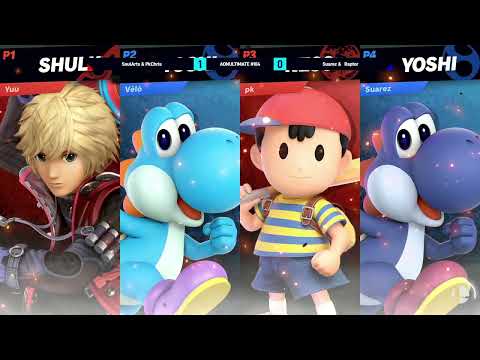 SoulArts and PkChris (Shulk and Ness) vs Suarez and Raptor (Yoshi) | AONUltimate #104 Grand Finals