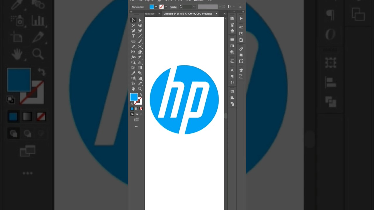 How to hp logo design #hplogo #hp #hpshorts