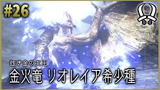 【MHR:SB】双剣縛りでゆっくり実況MR#26【金火竜リオレイア希少種】