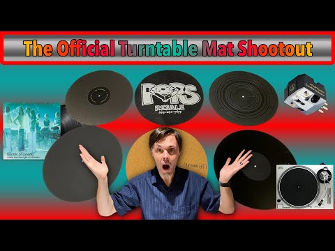 The Official Turntable Mat Shootout -- Felt vs Acrylic vs Achromat vs Rubber vs Cork - Hudson Hifi