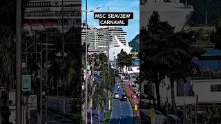 MSC SEAVIEW cruzeiro navio ship 14/02/26 Santos Buzios Salvador @cruzeiros2025 maior #shorts