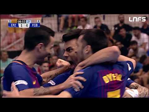 Gol Lozano (1-4) ElPozo Murcia - FC Barcelona Lassa. 1/2 Play Off 2. LNFS