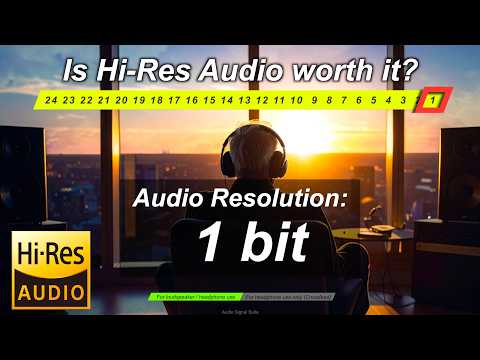 Sound Test - Is HiRes Audio 24 bit worth it? #audiophile #8bit #24bit - for Speaker / headphone