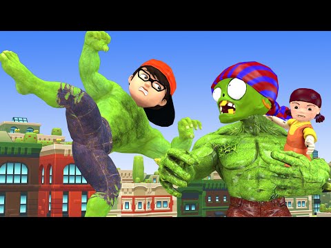 NickHulk Brave Saves Boy Nick From Kidnapper Zombie vs Doll Squid Game - Scary Teacher 3D Sad Story