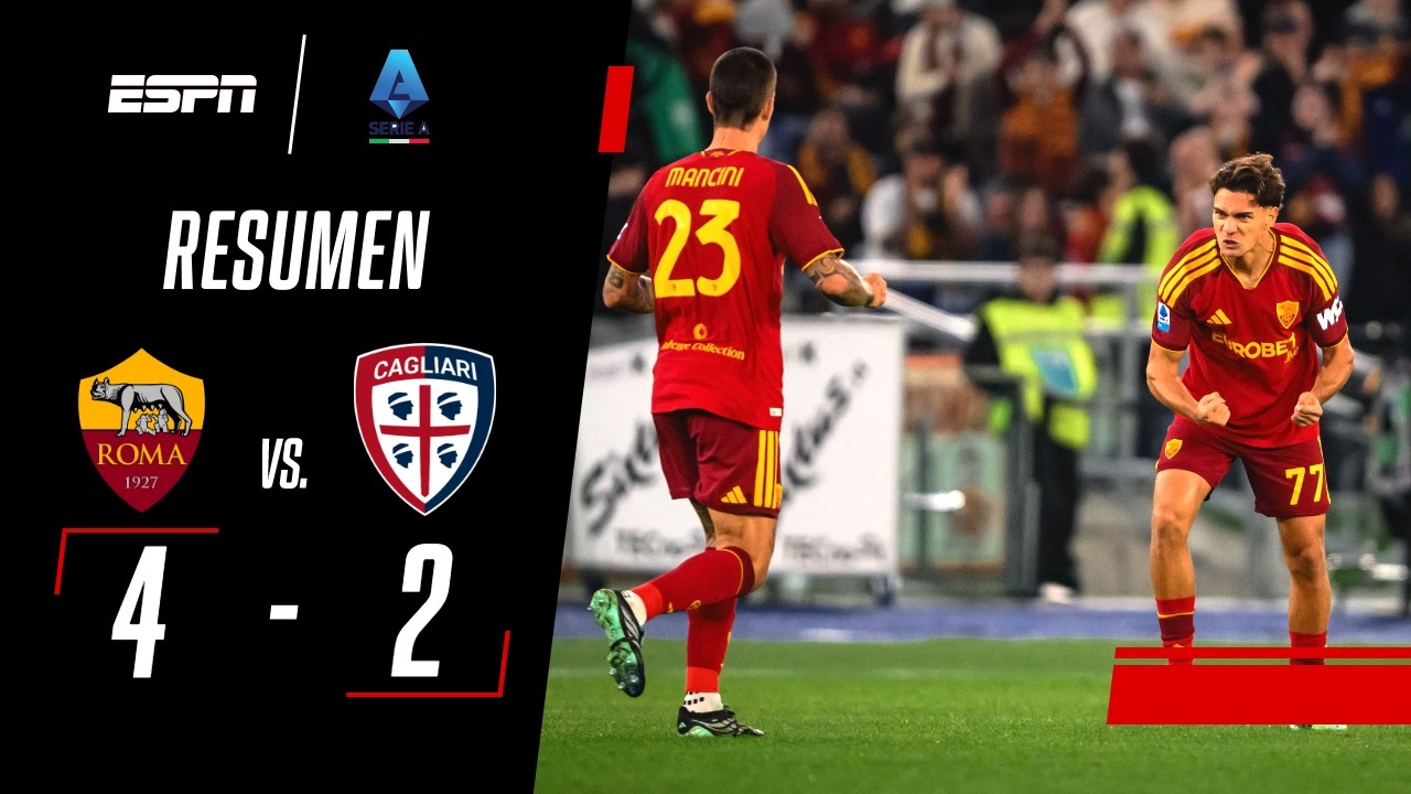 ASISTENCIA DE MOLINA Y TRIUNFAZO DE LA LOBA EN UN PARTIDO DE LOCOS | Roma 4-2 Cagliari | RESUMEN