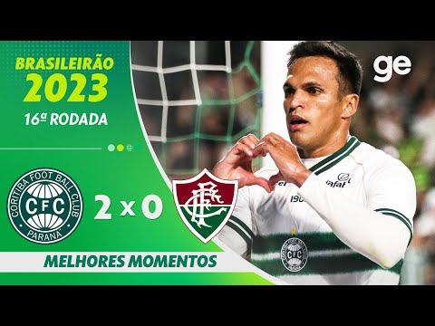 Gols e lances de Coritiba x Fluminense
