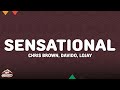 Chris Brown - Sensational (Lyrics) Davido, Lojay