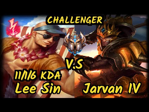 FLA Shrimp (LEE SIN) vs JARVAN IV - 11/1/6 KDA JUNGLE CHALLENGER GAMEPLAY - BR
