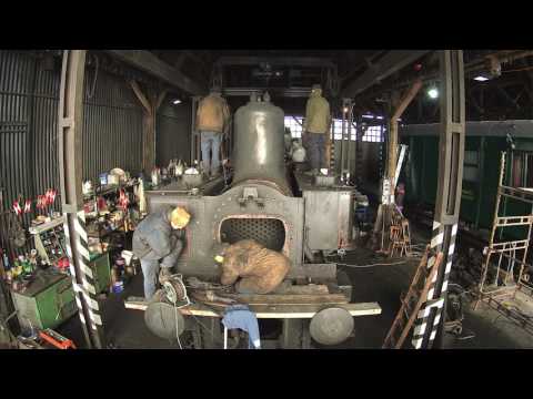 Oprava kotle lokomotivy 310.0134