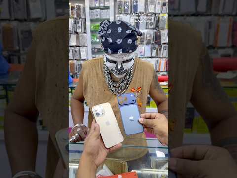 ￼💀iPhone 13Pro gold colour￼ converter plate iPhone 17 Pro Max blue colour,full body,Customise kit