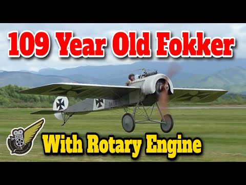 100+ Year Old Rotary Engine Aircraft - Eindecker and 504k