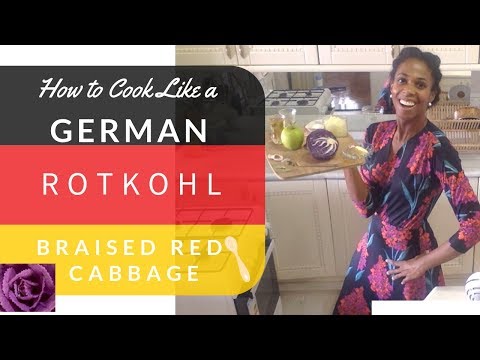 Rotkohl German Braised Red Cabbage with Apple & Onions (Vegetarian Version)
