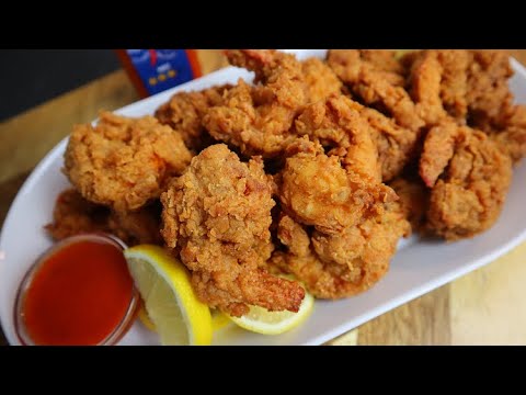 HOW TO MAKE THE MOST DELICIOUS FRIED SHRIMP | CRISPY HOMEMADE FRIED SHRIMP