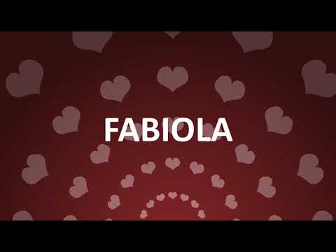 HAPPY BIRTHDAY FABIOLA