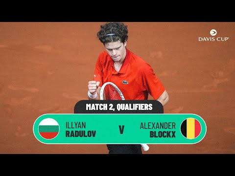 Iliyan Radulov v Alexander Blockx | Bulgaria v Belgium | 2026 Davis Cup Qualifiers highlights