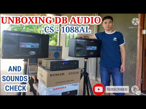 UNBOXING DB AUDIO CS-1088AL  SPEAKER AND SOUNDS CHECK.