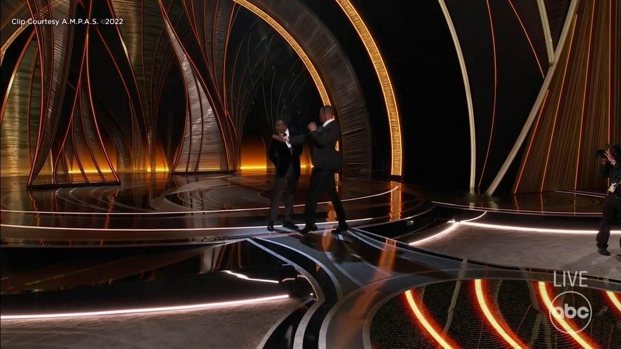 Will Smith slaps Chris Rock at the Oscars after joke at wife Jada Pinkett Smith's expense | ABC7 - YouTube