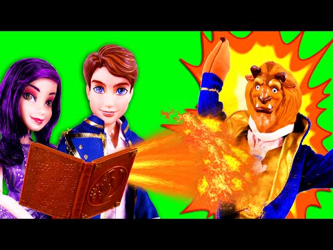 Descendants Mal & Ben Have Magic Spell Trouble! With Descendants Evie, Jay, Carlos & Frozen Anna