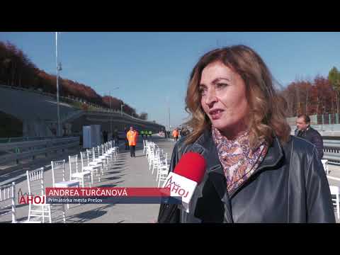 Slávnostne otvorili juhozápadný obchvat Prešova a tunel Prešov