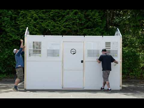 Pallet Shelter 100 Sq. Ft. Assembly Timelapse