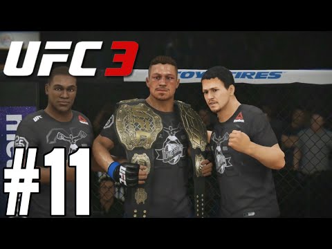 UFC 3 Career Mode Walkthrough Part 11 - CHAMPION VS CHAMPION!