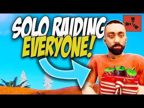 SOLO RAIDING ALL OF MY NEIGHBOURS WOOD BASES! - Rust