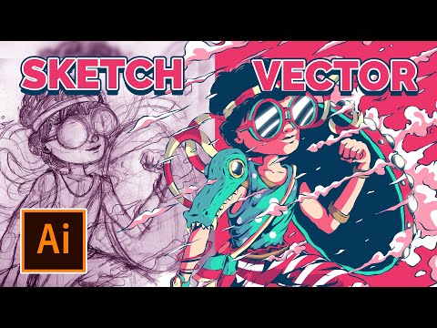 Fantasy illustration in Adobe Illustrator CC - Speed art process