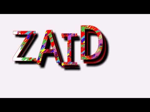 Name animation of zaid/name design of zaid