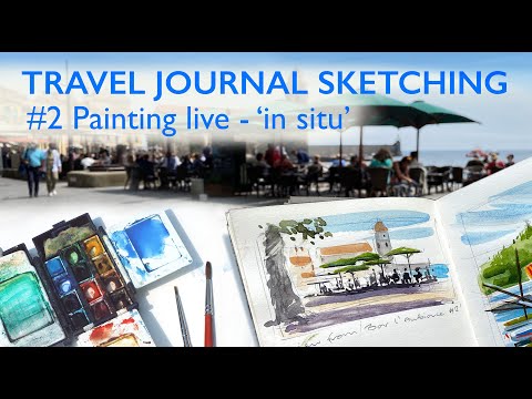 Thumbnail of Travel Journal Sketching #2 Painting in Situ in Collioure