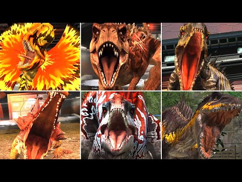 ALL DINOSAURS SPECIAL ATTACK ANIMATION | Jurassic World The Game