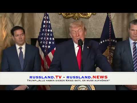 Trump: „Alle haben diesen Krieg satt, er muss aufhören“