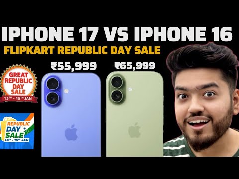 iPhone 17 ₹65k vs iPhone 16 ₹55k in Flipkart Republic Day sale🔥 Which one to buy?
