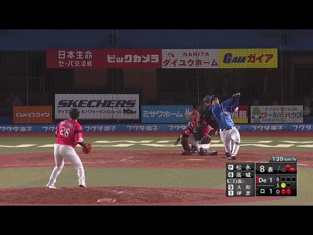 【8回表】マリーンズ・松永 1イニングを無失点に抑える好リリーフを披露!! 2018/6/14 M-DB