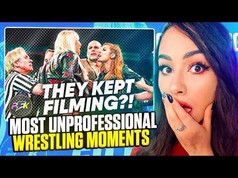 Girl Watches Pro Wrestling - Top 10 Most Unprofessional Wrestling Moments