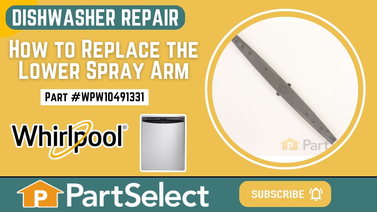 Replacing the Dishwasher Lower Spray Arm