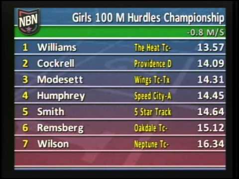 Girls 100m Hurdles Championship Heat 6 - New Balance Nationals Outdoor 2013
