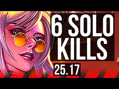 VAYNE vs IRELIA (TOP) | 6 solo kills, 13/2/5, Legendary | KR Master | 25.17